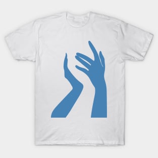 Woman's hands (blue) T-Shirt